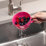 Zeal Berry 10cm Melamine Colander with Handle - Yellow
