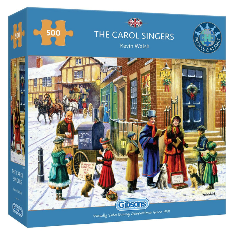Gibsons 500 Piece Jigsaw Puzzle - The Carol Singers