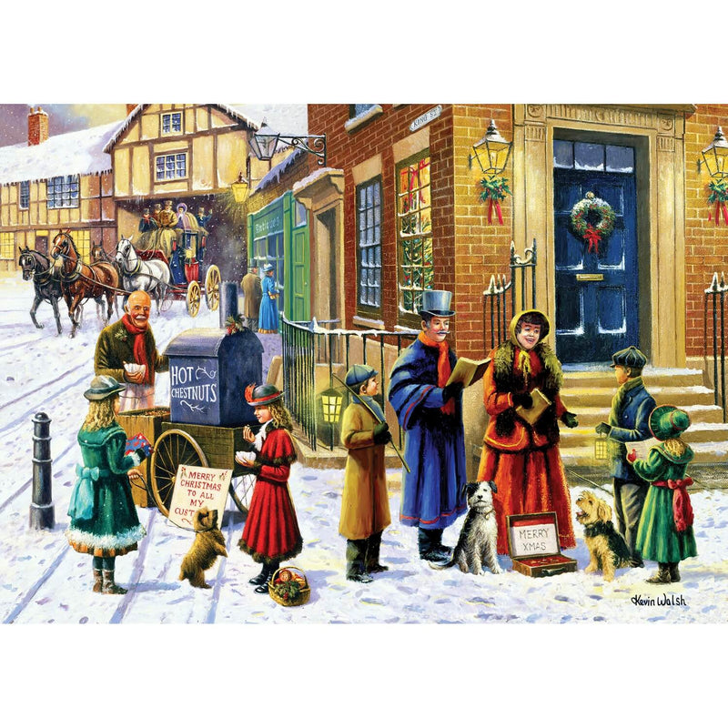 Gibsons 500 Piece Jigsaw Puzzle - The Carol Singers