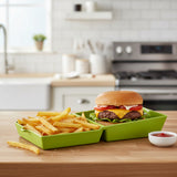 Zeal Melamine Burger Box - Lime