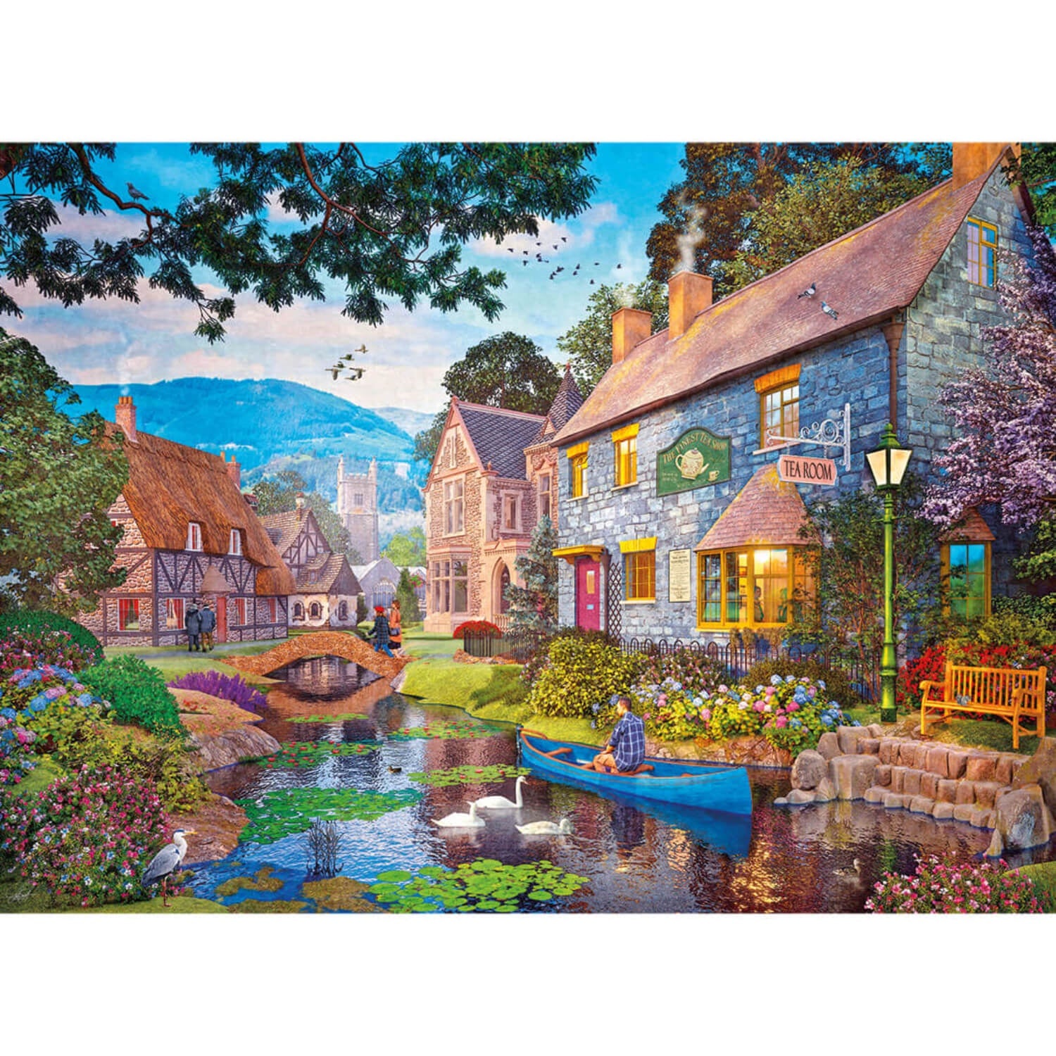 Buy Gibsons | 500 Piece Jigsaw Puzzle - Tea On The River – Potters Cookshop