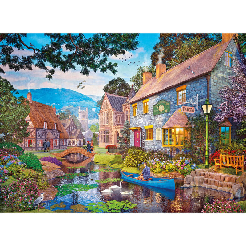 Buy Gibsons | 500 Piece Jigsaw Puzzle - Tea On The River – Potters Cookshop