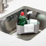 Zeal Premium Melamine Tall Corner Sink Tidy - French Grey