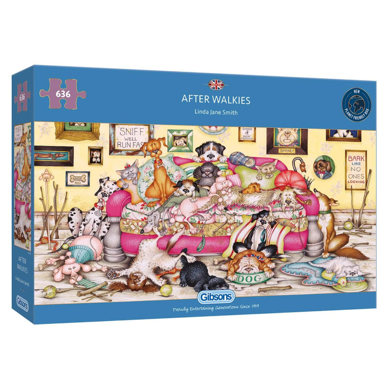 Gibsons 636 Piece Jigsaw Puzzle - After Walkies