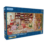 Gibsons 636 Piece Panoramic Jigsaw Puzzle - Preparing For The Big Day
