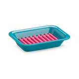 Zeal Melamine 2-Piece Soap Dish - Aqua