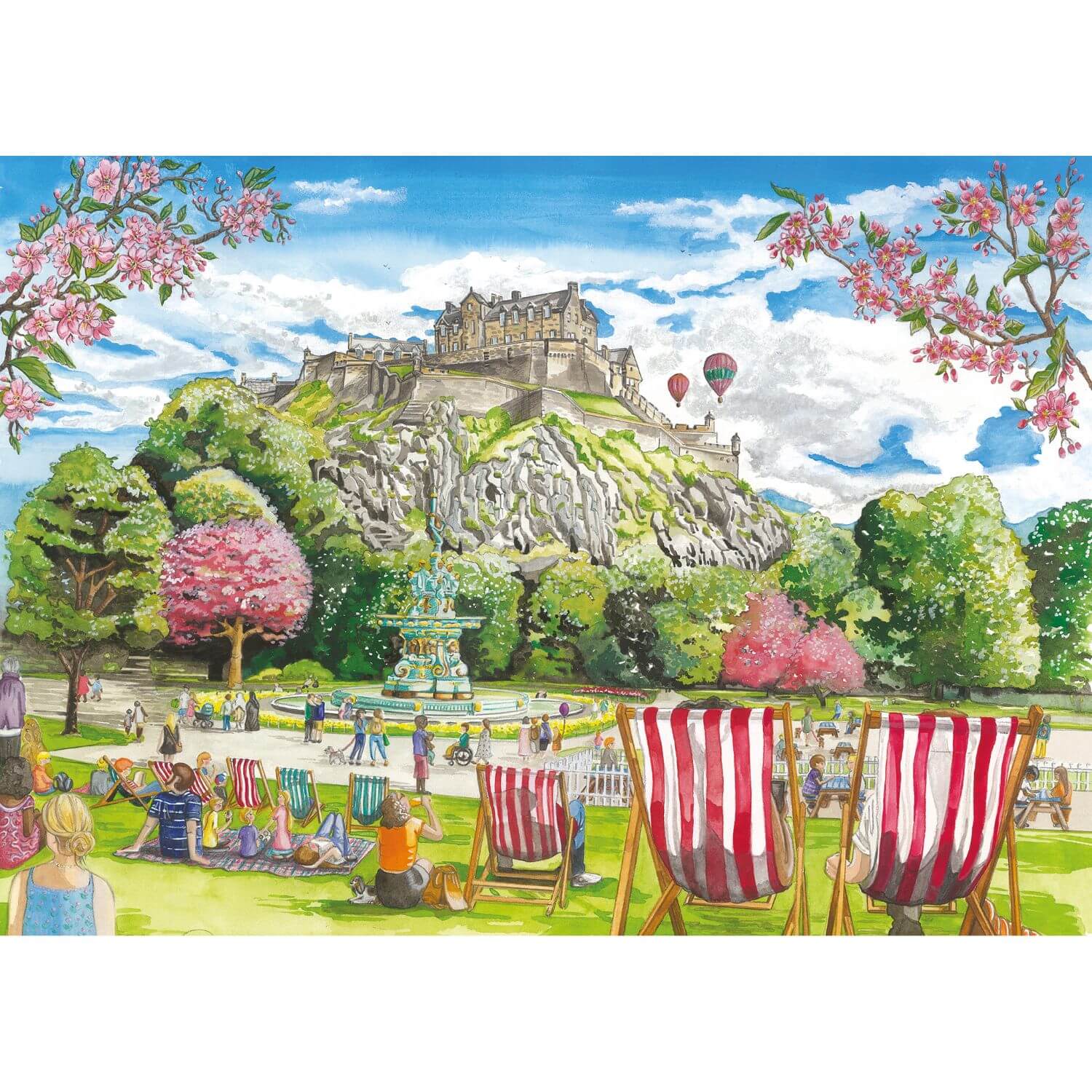 Buy Gibsons | 2x 500 Piece Jigsaw Puzzles - Edinburgh – Potters Cookshop