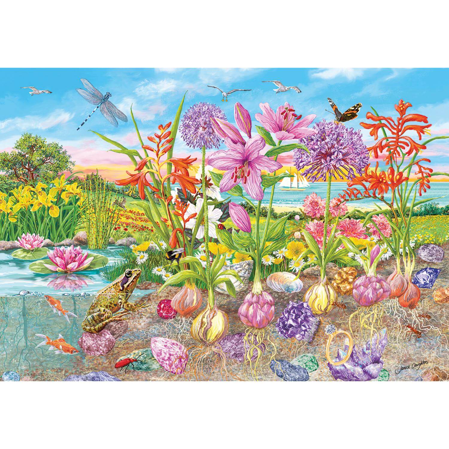 Buy Gibsons | 4x 500 Piece Jigsaw Puzzles - Roots & Shoots – Potters ...