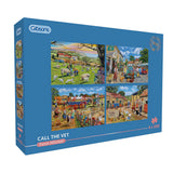 Gibsons 4 x 500 Piece Jigsaw Puzzles - Call The Vet