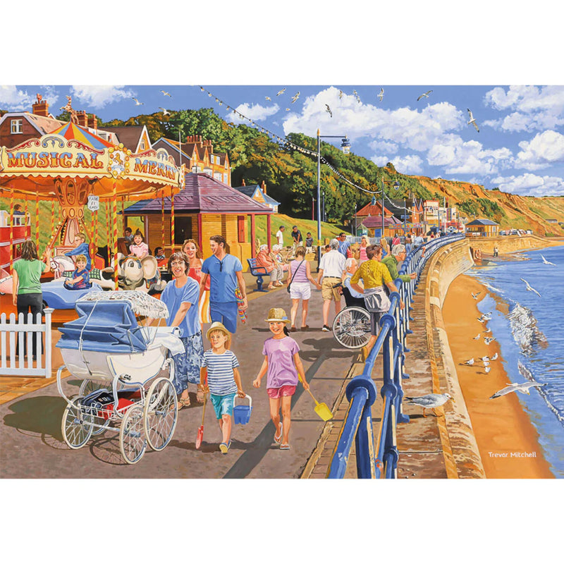 Buy Gibsons | Puzzle 4 x 500 Piece - Beside The Seaside – Potters Cookshop