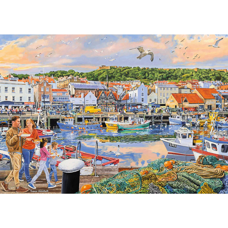 Buy Gibsons | Puzzle 4 x 500 Piece - Beside The Seaside – Potters Cookshop