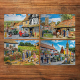 Gibsons 4 x 500 Piece Jigsaw Puzzles - Daily Deliveries