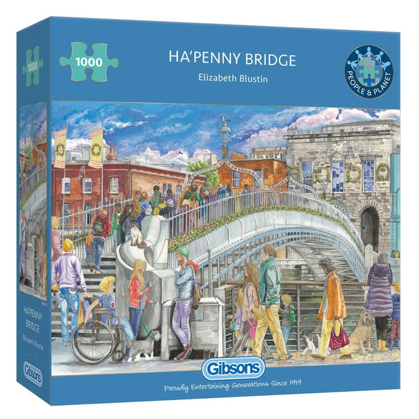 Gibsons 1000 Piece Jigsaw Puzzle - Ha'Penny Bridge
