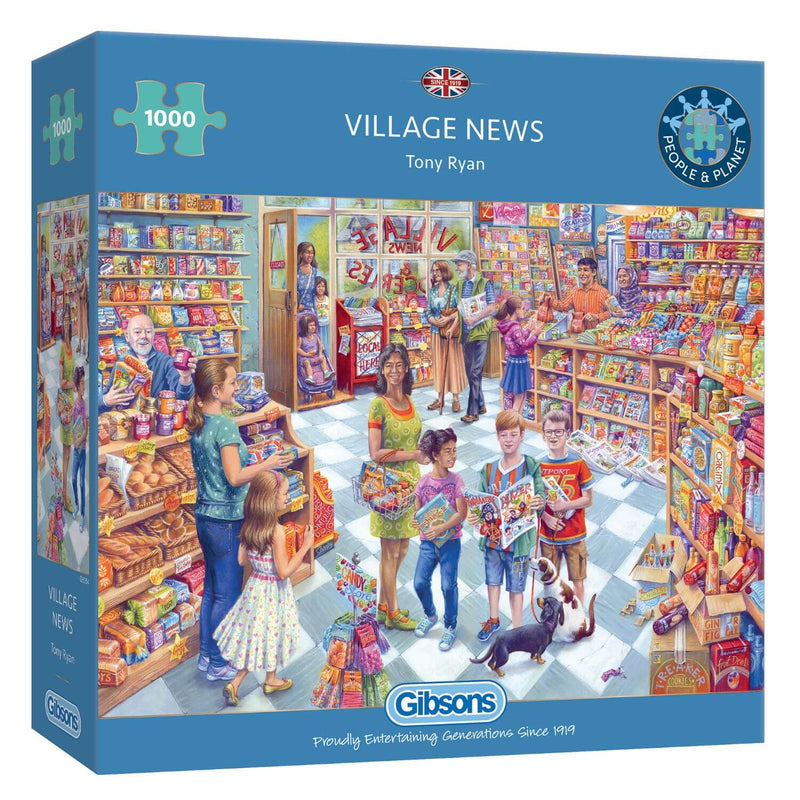 Gibsons 1000 Piece Jigsaw Puzzle - Village News