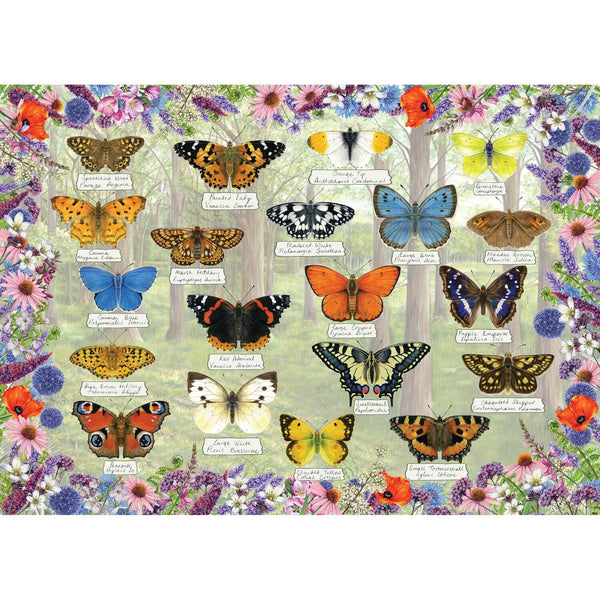Gibsons 1000 Piece Jigsaw Puzzle - Beautiful Butterflies