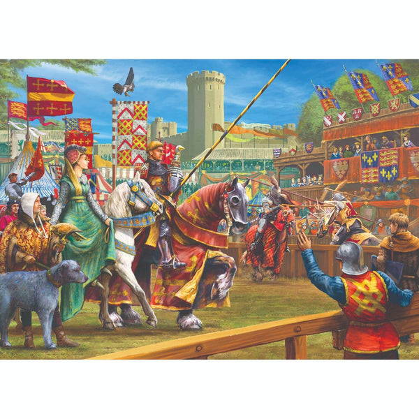 Gibsons 1000 Piece Jigsaw Puzzle - The Joust at Warwick