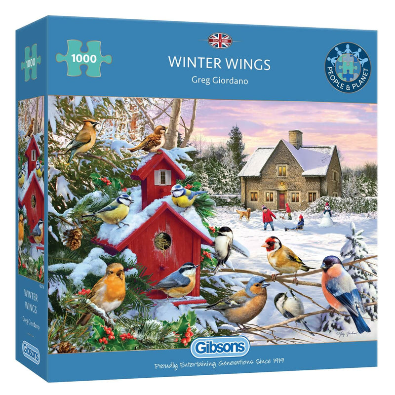 Gibsons 1000 Piece Jigsaw Puzzle - Winter Wings
