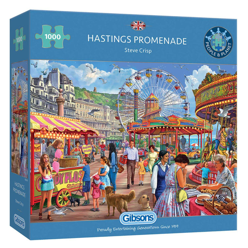 Gibsons 1000 Piece Jigsaw Puzzle - Hastings Promenade