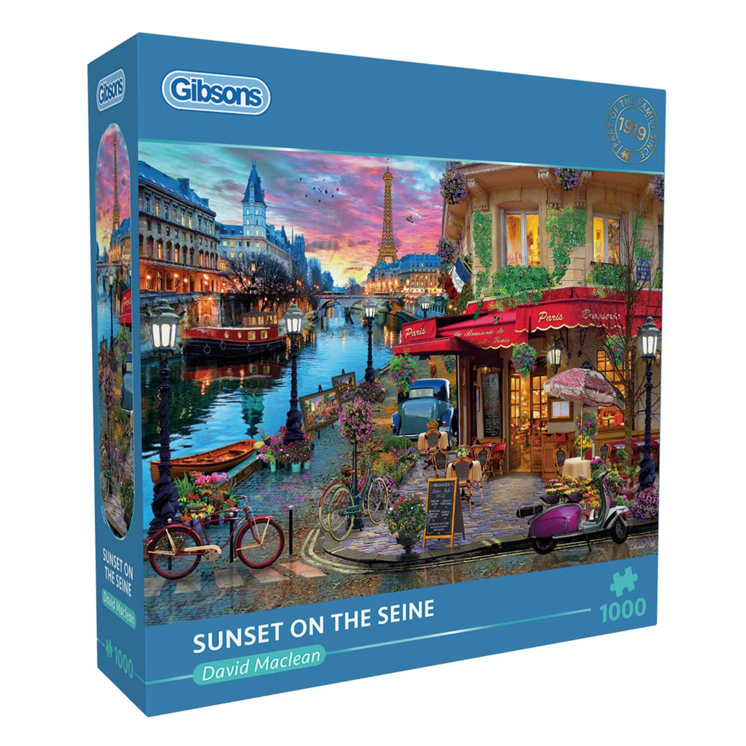 Buy Gibsons | 1000 Piece Jigsaw Puzzle - Sunset On The Seine – Potters ...