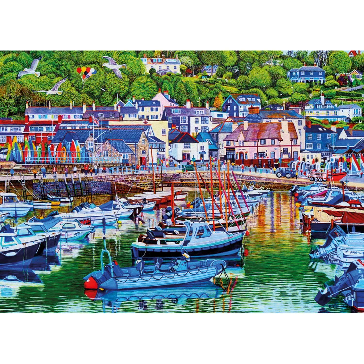 Buy Gibsons | 1000 Piece Jigsaw Puzzle - Lyme Regis Harbour – Potters ...