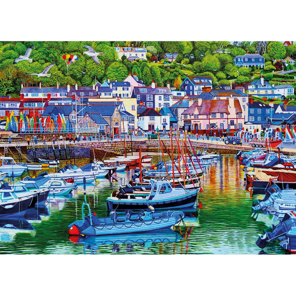 Gibsons 1000 Piece Jigsaw Puzzle - Lyme Regis Harbour