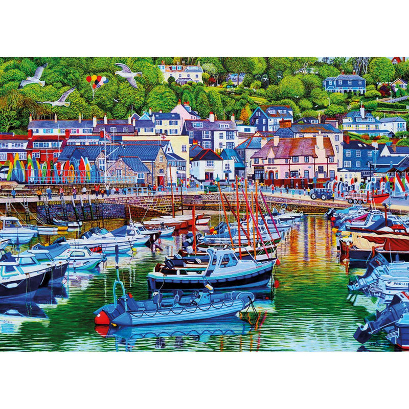 Buy Gibsons | 1000 Piece Jigsaw Puzzle - Lyme Regis Harbour – Potters ...