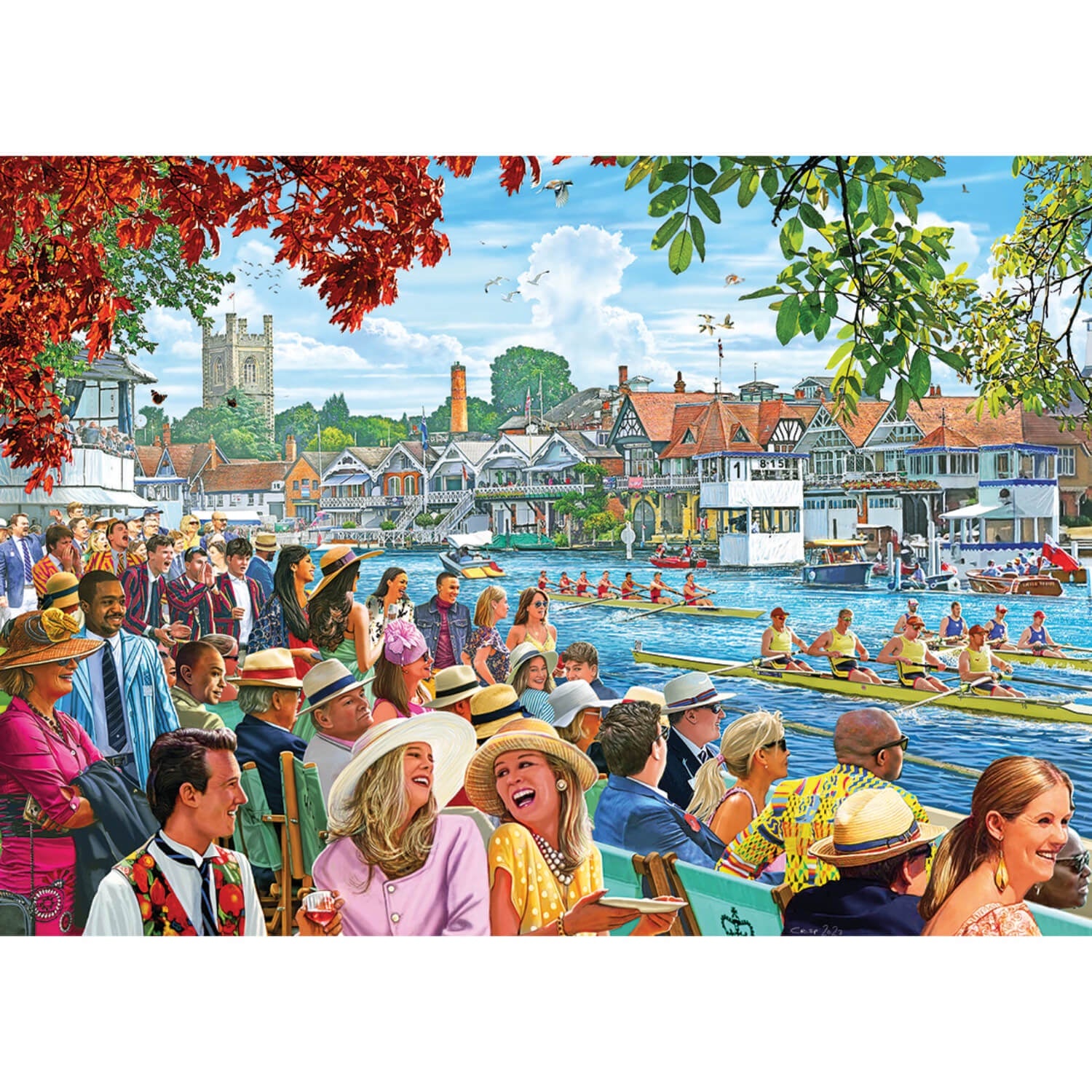 Buy Gibsons | 1000 Piece Puzzle - Rowing At The Regatta – Potters Cookshop