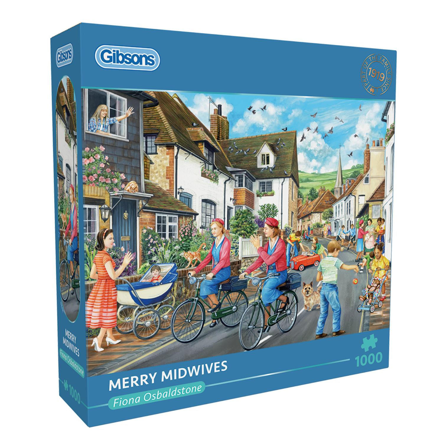 Buy Gibsons | 1000 Piece Jigsaw Puzzle - Merry Midwives – Potters Cookshop