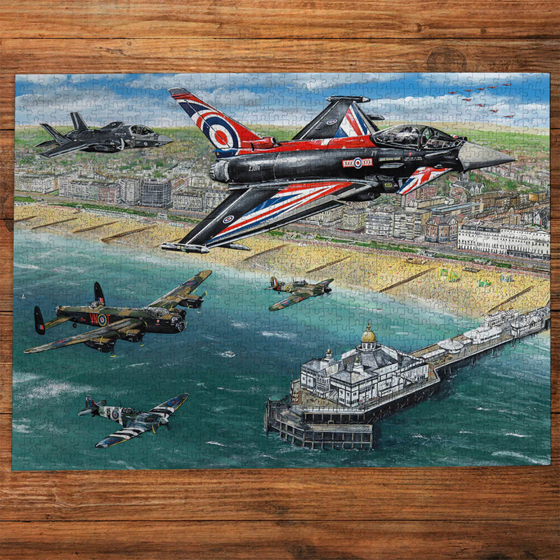 Gibsons 1000 Piece Jigsaw Puzzle - Airshow Over Eastbourne