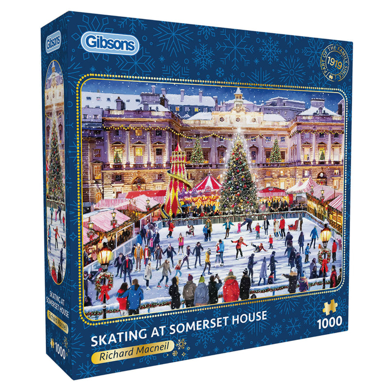 Gibsons 1000 Piece Jigsaw Puzzle - Skating At Somerset House