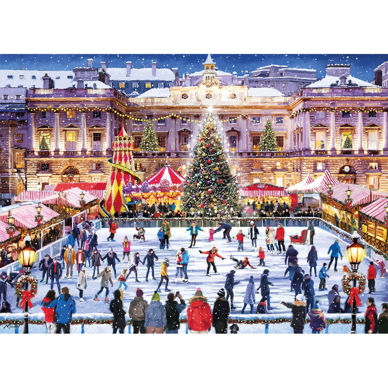 Gibsons 1000 Piece Jigsaw Puzzle - Skating At Somerset House