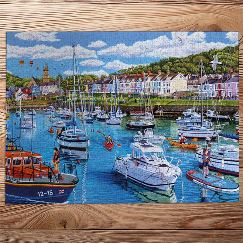 Buy Gibsons | 1000 Piece Jigsaw Puzzle - Aberaeron Cardigan Bay ...
