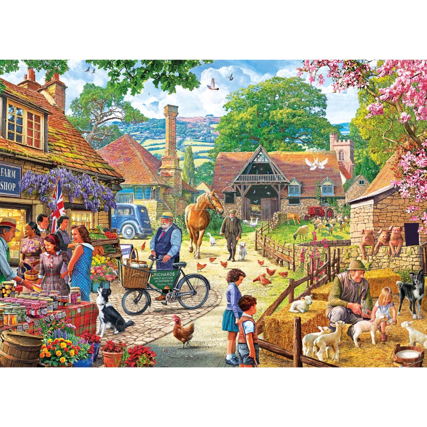 Buy Gibsons | 1000 Piece Jigsaw Puzzle - The Farm Shop – Potters Cookshop