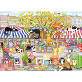 Gibsons 1000 Piece Jigsaw Puzzle - Flea Market Moggies