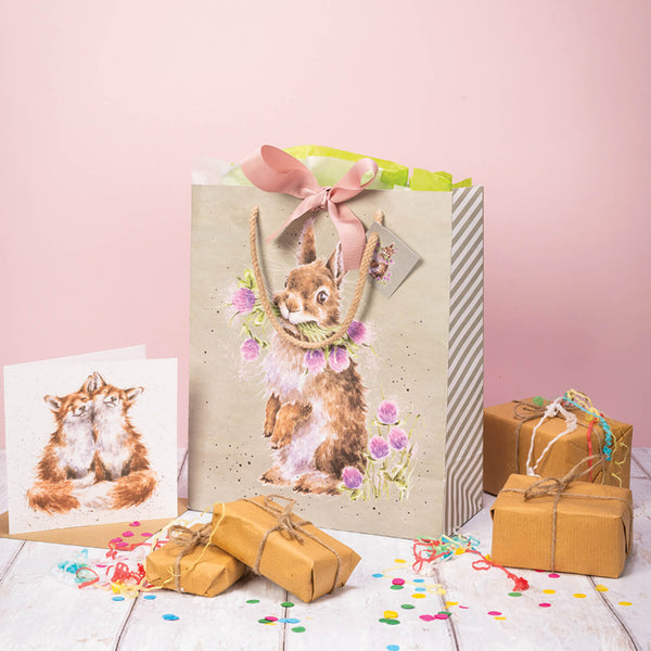 Wrendale Designs by Hannah Dale Large Gift Bag - Head Clover Heels