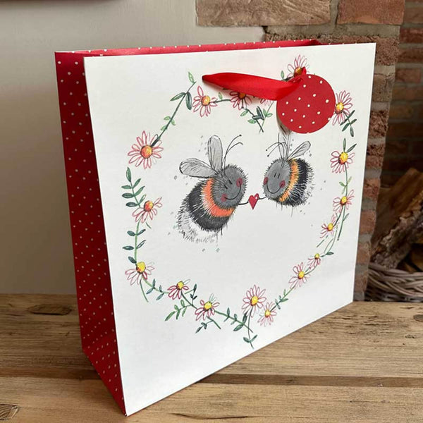 Alex Clark Large Gift Bag - Bee Heart