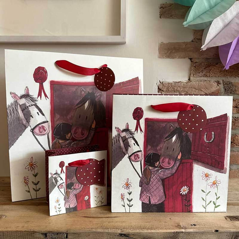Alex Clark Medium Gift Bag - Horses