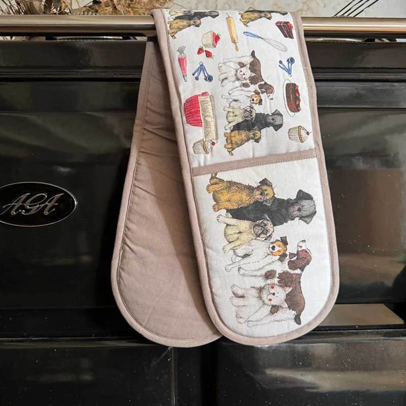 Alex Clark 100% Cotton Double Oven Gloves - Dogs And Treats