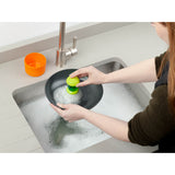 Zeal Dispensing Dish Brush Set - Neon Pink/Aqua