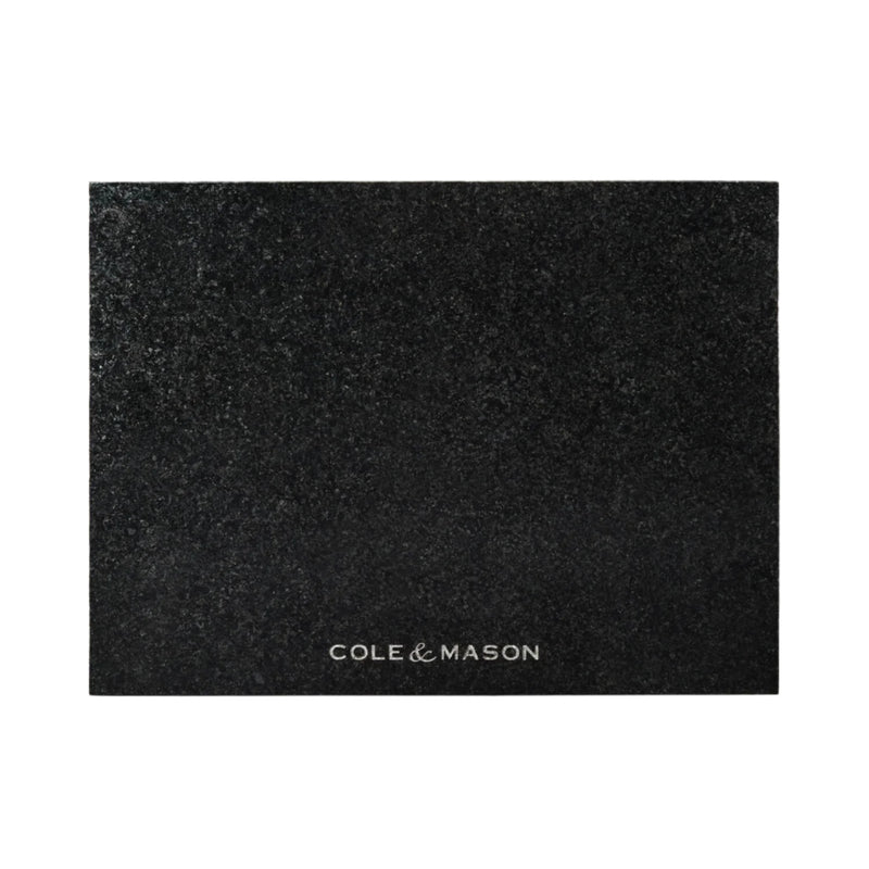 Cole & Mason Abingdon 30cm x 40cm Polished Granite Worktop Protector - Black