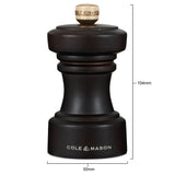 Cole & Mason Hoxton 10.4cm Beech Wood Salt & Pepper Mill Gift Set - Dark Chocolate