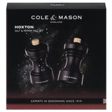 Cole & Mason Hoxton 10.4cm Beech Wood Salt & Pepper Mill Gift Set - Dark Chocolate