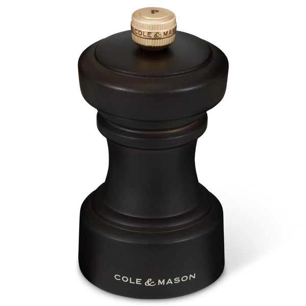Cole & Mason Hoxton 10.4cm Beech Wood Salt & Pepper Mill Gift Set - Dark Chocolate