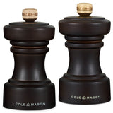 Cole & Mason Hoxton 10.4cm Beech Wood Salt & Pepper Mill Gift Set - Dark Chocolate