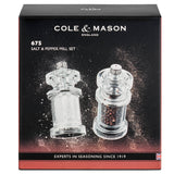 Cole & Mason 675 11.8cm Acrylic Salt & Pepper Mill Set