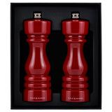 Cole & Mason London 18cm Salt & Pepper Mill Set - Red Gloss