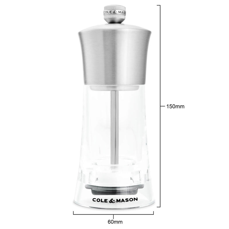 Cole & Mason Bromley 15cm Acrylic Salt & Pepper Mill Set