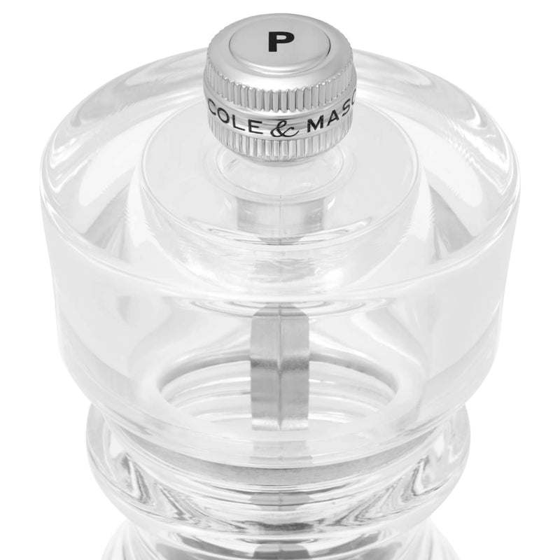 Cole & Mason London 13cm Acrylic Salt Shaker & Pepper Mill Set
