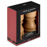 Cole & Mason London 13cm Beech Wood Salt Shaker & Pepper Mill Set - Natural