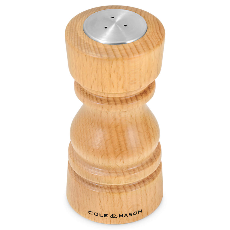Cole & Mason London 13cm Beech Wood Salt Shaker & Pepper Mill Set - Natural